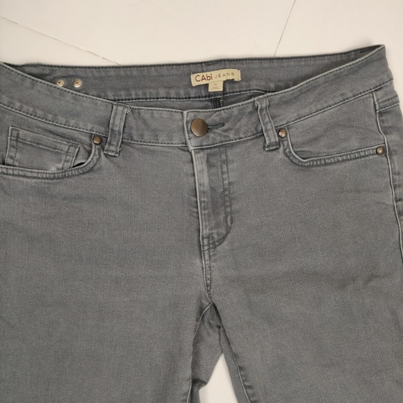 CAbi JEANS Gray Skinny Jean Size 8 - Picture 2 of 7